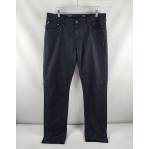 AG Adriano Goldschmied Jeans Mens 36x34 Black The Graduate Tailored Leg Denim